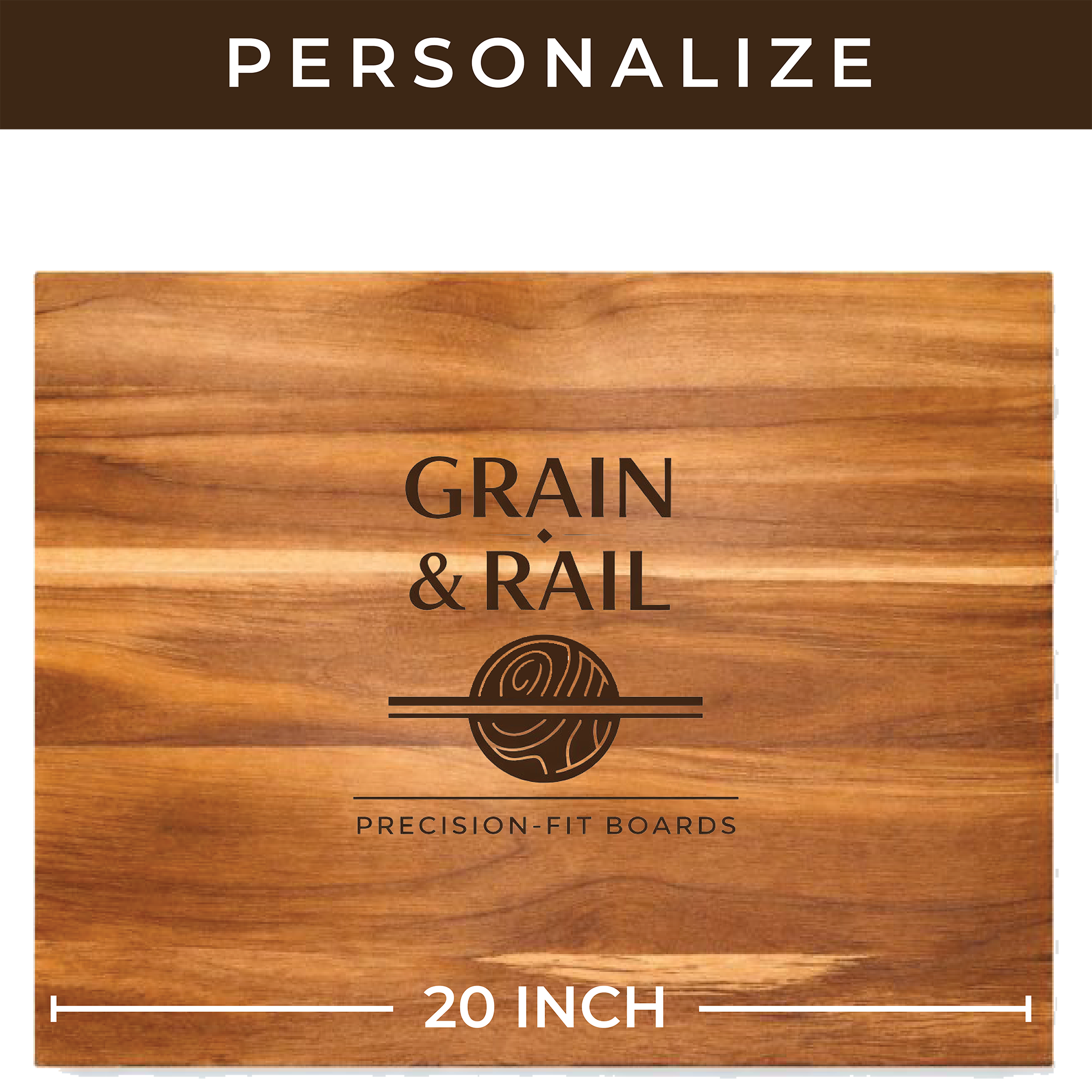 Personalized 20 inch Premium Workstation Cutting Board for Kohler Prolific® Sink