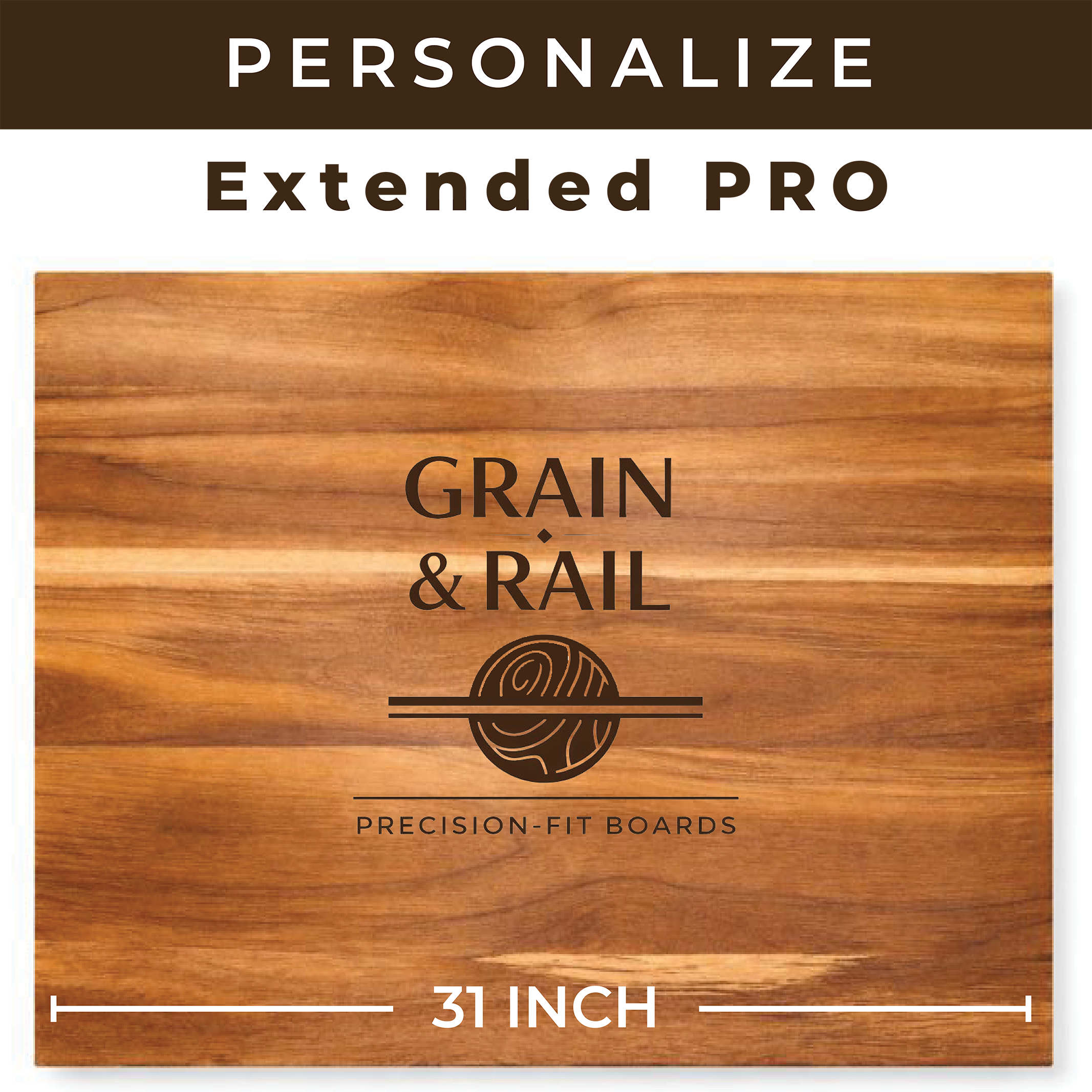 Personalized 31 inch Premium Workstation Cutting Board for Kohler Prolific® Sink