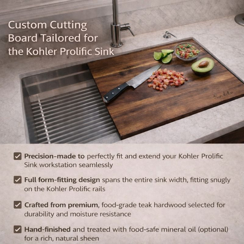 Premium Workstation Cutting Board for Kohler Prolific® Sink
